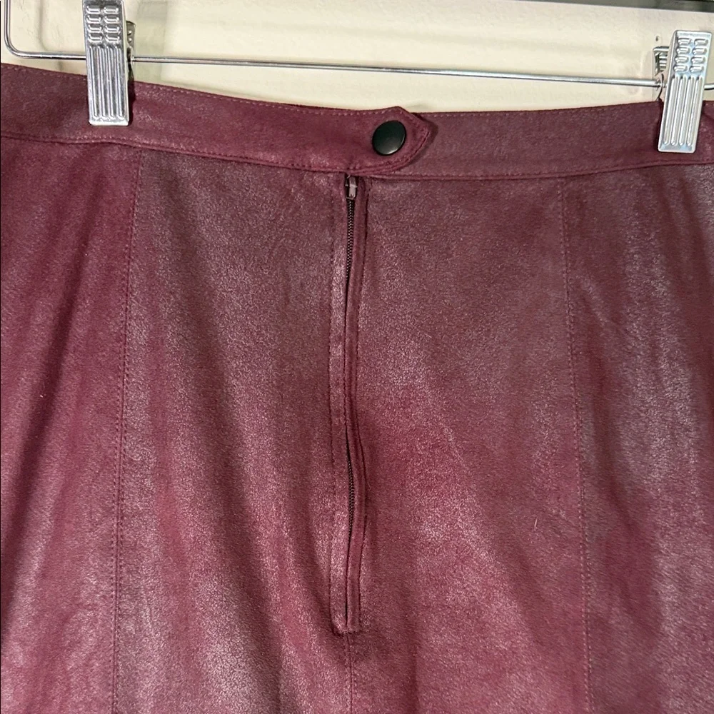 Free People Rich Burgundy Mini Skirt
